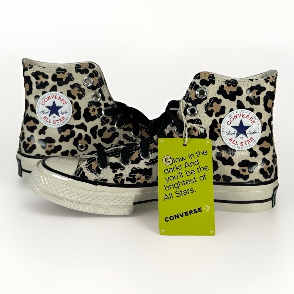 Converse Chuck 70 Glow-In-The-Dark Leopard Print Women's Size‎ 6 B232